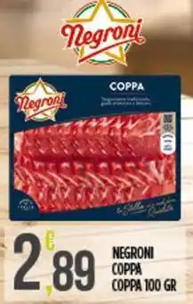 Netto Supermercati Negroni coppa coppa offerta