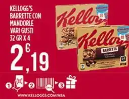 Netto Supermercati Kellogg's barrette con mandorle offerta