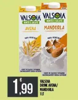 Netto Supermercati Valsoia drink avena/ mandorla offerta