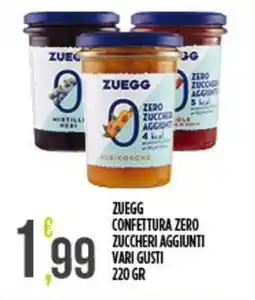 Netto Supermercati Zuegg confettura zero zuccheri aggiunti offerta