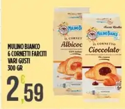 Netto Supermercati Mulino bianco 6 cornetti farciti offerta