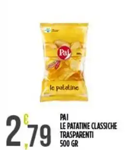 Netto Supermercati Pai le patatine classiche trasparenti offerta