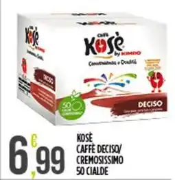 Netto Supermercati Kosè caffe deciso cremosissimo 50 cialde offerta