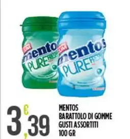 Netto Supermercati Mentos barattolo di gomme offerta