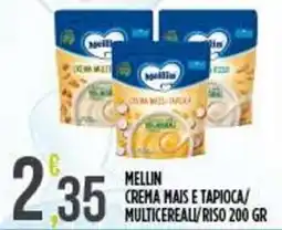 Netto Supermercati Mellin crema mais e tapioca/ multicereali riso offerta