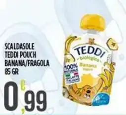 Netto Supermercati Scaldasole teddi pouch banana/fragola offerta