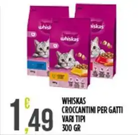 Netto Supermercati Whiskas croccantini per gatti offerta