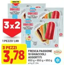 DPiù Fresca passione 10 ghiaccioli offerta