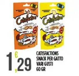 Netto Supermercati Catisfactions snack per gatto offerta
