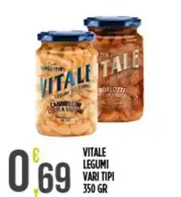 Netto Supermercati Vitale VITALE LEGUMI VARI TIPI 350 GR offerta