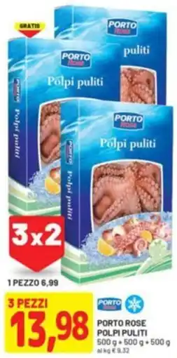 DPiù Porto rose polpi puliti offerta