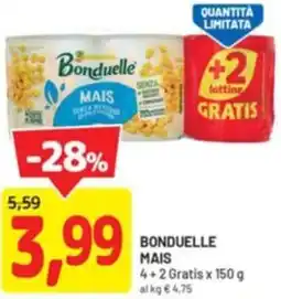 DPiù Bonduelle mais offerta