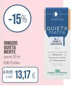 Coop Inmood quieta mente gocce offerta