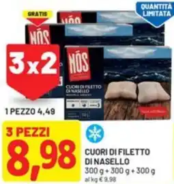 DPiù Cuori di filetto di nasello offerta