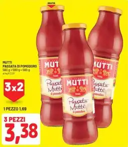 DPiù Mutti passata di pomodoro offerta