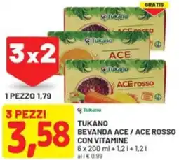 DPiù Tukano bevanda ace / ace rosso con vitamine offerta