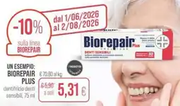 Coop Biorepair plus dentifricio denti sensibili offerta