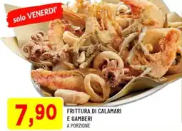 DPiù Frittura di calamari e gamberi offerta