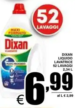 DEM Dixan liquido lavatrice offerta