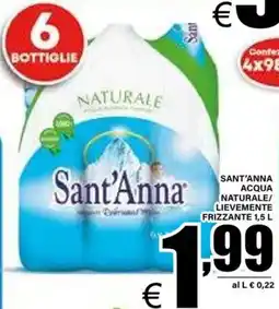 DEM Sant'anna acqua naturale/ lievemente frizzante offerta