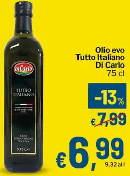 Qui Discount Olio evo Tutto Italiano Di Carlo offerta