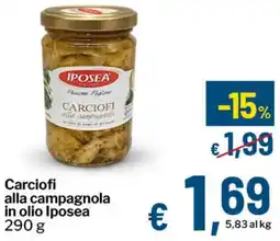 Qui Discount Carciofi alla campagnola in olio Iposea offerta