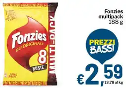 Qui Discount Fonzies multipack offerta