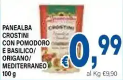 DEM Panealba crostini con pomodoro e basilico/ origano/ mediterraneo offerta