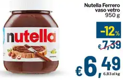 Qui Discount Nutella Ferrero vaso vetro offerta