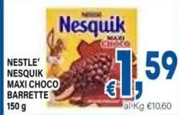 DEM Nestle' nesquik maxi choco barrette offerta