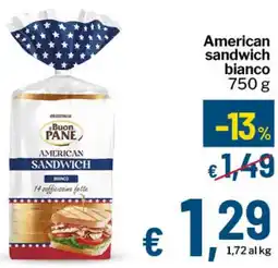 Qui Discount American sandwich bianco offerta