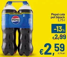 Qui Discount Pepsi cola pet bipack offerta