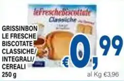 DEM Grissinbon le fresche biscotate classiche integrali cereali offerta