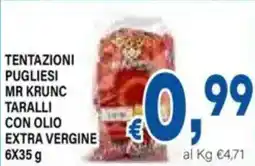 DEM Tentazioni pugliesi mr krunc taralli con olio extra vergine offerta