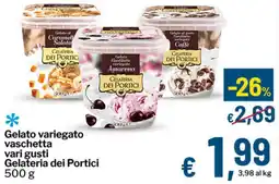 Qui Discount Gelato variegato vaschetta Gelateria dei Portici offerta