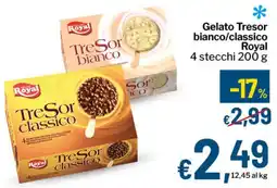 Qui Discount Gelato Tresor bianco/classico Royal offerta