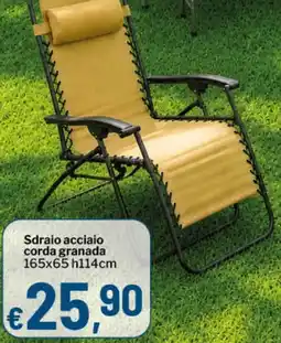 Qui Discount Sdraio acciaio corda granada offerta