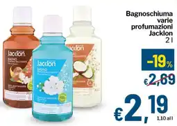 Qui Discount Bagnoschiuma Jacklon offerta