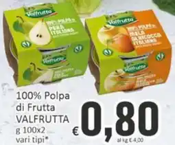 Paghi Poco 100% Polpa di Frutta VALFRUTTA offerta