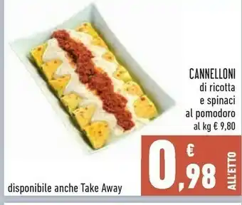 Conad Cannelloni offerta