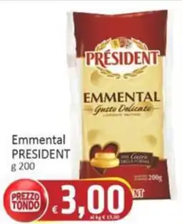 Paghi Poco Emmental PRESIDENT offerta