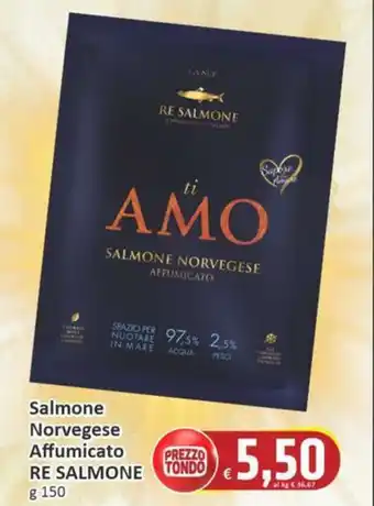 Paghi Poco Salmone Norvegese Affumicato RE SALMONE offerta