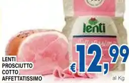 DEM Lenti prosciutto cotto affettatissimo offerta