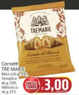 Paghi Poco Cornetti TRE MARIE Mini offerta