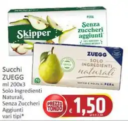 Paghi Poco Succhi ZUEGG offerta