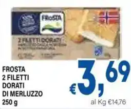 DEM Frosta 2 filetti dorati di merluzzo offerta