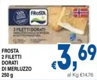 DEM Frosta 2 filetti dorati di merluzzo offerta