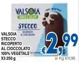 DEM Valsoia stecco ricoperto al cioccolato 100% vegetale x3 offerta