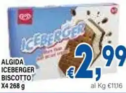 DEM Algida iceberger biscotto x4 offerta