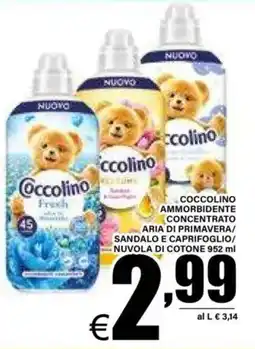 DEM Coccolino ammorbidente concentrato aria di primavera/ sandalo e caprifoglio/ nuvola di cotone offerta
